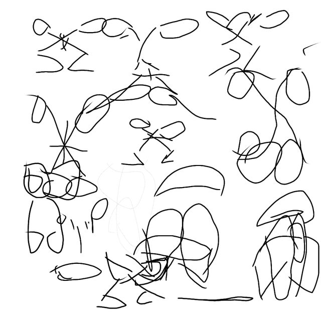 Abstract Line Figures — Hand-drawn digital line work